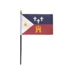Acadiana 4x6 inch stick flag