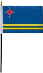 Small Aruba Flag 4x6 inch