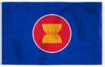 Asean Flag 4x6 ft 200D