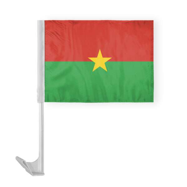 Burkina Faso Car Flag 12x16 inch
