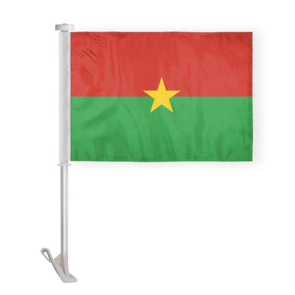 Burkina Faso Car Flag Premium 10.5x15 inch