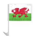 Wales Car Flag 12x16 inch Polyester
