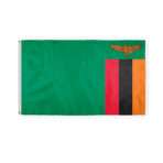 Zambia Flag 3x5 ft 200D Nylon Fabric