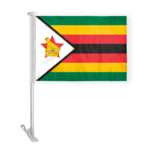 Zimbabwe Car Flag Premium 10.5x15 inch
