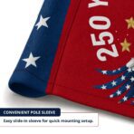 PromoPatriot USA 250th Anniversary Garden Flag 12 x 18 inch