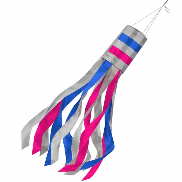 PromoPatriot's Androgynous Pride Windsock 6 Stripes - 60 inch Long - Printed Single Sided on Outdoor Heavy Duty Nylon -